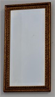Gold Framed Wall Mirror 22" x 12"