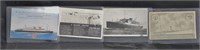 Vintage 4 pc Postcard Lot - Ships