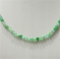 14K Yellow Gold Emerald(15.60ct) Necklace.