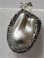 Sterling Silver Freshwater Pearl & Crystal