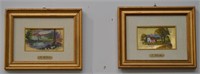 Two Framed Oils R. Monti & F. Solni 10" x 8"