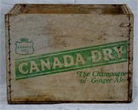 Wood Canada Dry Ginger Ale  Bottle Crate