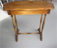 Antique Pine Hall Table With Drawer