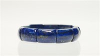 Genuine Lapis Lazuli Flexible Size Bracelet.