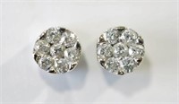 14kt White Gold Diamond (0.22ct) Earrings