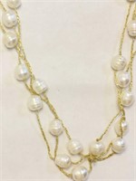 Freshwater Pearl Necklace Insurance Value $766
