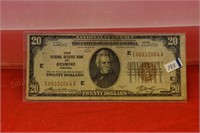 1929 Twenty Dollar National Currency
