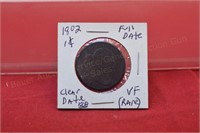 1802 Large Cent VF Rare w/clear full date