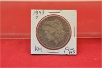 1893o Morgan Silver Dollar  F  key date