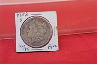 1902s Morgan Silver Dollar  F  key date