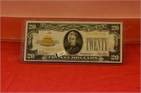 1928A Twenty Dollar Gold Certificate AU