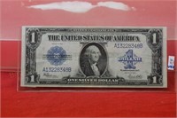 1923 Large Size Silver Cert. One Dollar Note