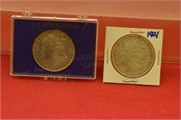 (2) Nice 1921 Morgan Silver Dollars