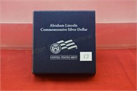 2009 Proof Comm. Silver Dollar  Abe Lincoln