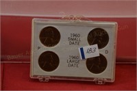 1960 Small & Large Date Set Pennies