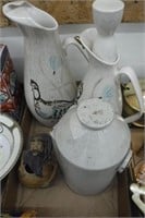 Pottery Pitchers / Art Bowl