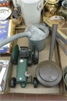 Cast Iron Bowl w/ Handle / Toy Tracker / Gas Can