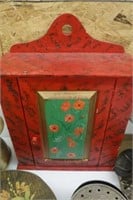 Red Paitned Medicine Cabinet