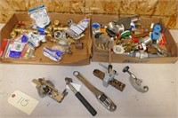 2 BOXES W/ COOPER FITTINGS, SOLDER, FLARING TOOLS
