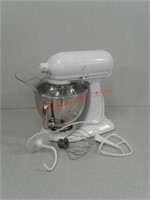KitchenAid artisan stand mixer with 3 attachments