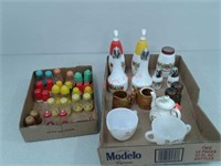 Salt and pepper shaker sets, condiment set and