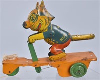 CHEIN TIN KRAZY KAT SCOOTER PULL TOY