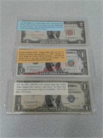 silver certificate, scarce bar note, $2 Red Seal