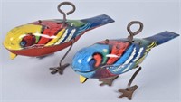 2- LINDSTROM Tin Windup BIRDS