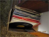 Box of 20+ vintage records (see pics)