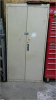 Metal Cabinet W Doors (contents Not Included)