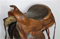 Tex Tan, Yoakum,Texas  Brahma Brand Western Saddle