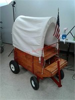 New homemade covered wagon cart