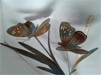 Metal butterfly yard / garden decor