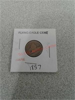 1857 flying eagle cent coin