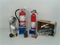 2 fire extinguishers (full), 20 amp breaker,