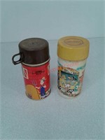 Thermos and Aladdin farmer and Mickey Mouse