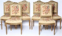 6 Louis XVI-Style Dining Side Chairs