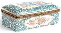 French Enamel & Porcelain Box