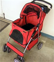 4 Wheel Red Pet Stroller