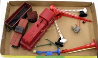 Vintage Toy Train Parts Lot