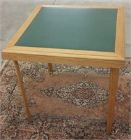 30" Square Wooden Card Table