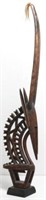 Tribal African Antelope Wood Bambara Headdress