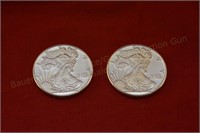 (2) Troy oz. Silver Liberty Rounds