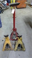 3 1 Pipe Stand And 2 Jack Stands, 6 Ton