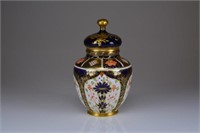Royal Crown Derby 1128 porcelain covered vase