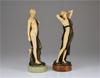 Two Art Deco ivorine figures