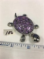 Stone turtle pendant (arms and legs move)        (