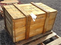 25.5in X 22.5in X 42in Wooden Crate