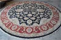 Round 11 Ft Hand Knotted Rug