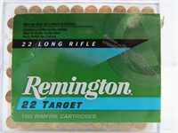 (100) rds REMINGTON 22LR Target Cartridges
